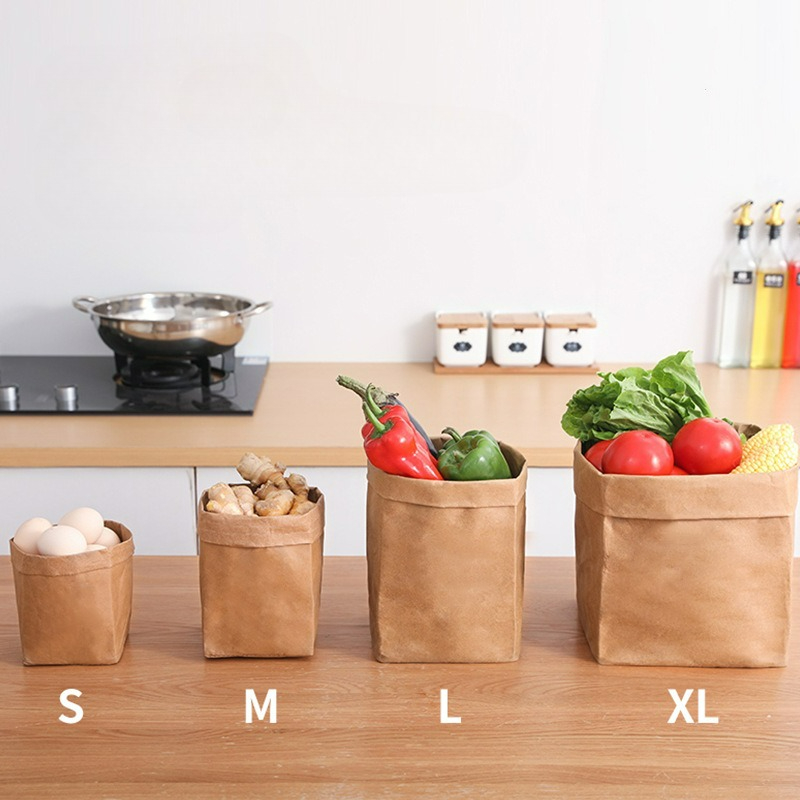 Food Storage Plant - 크라프트 종이봉투 세척 가능한 종이 보관봉투