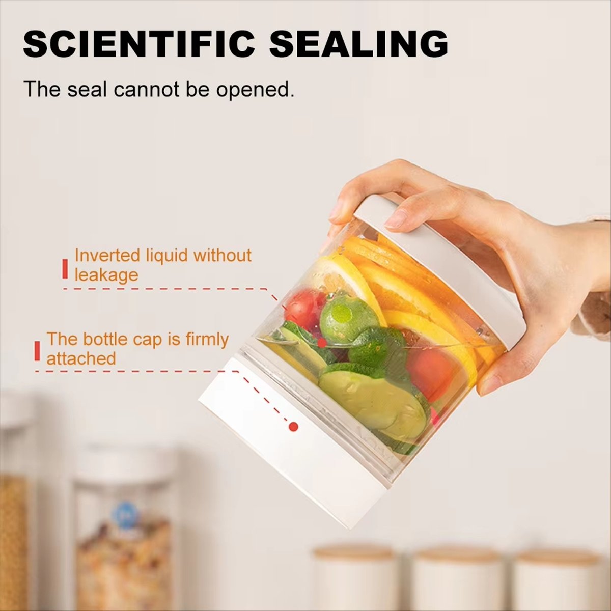 Food Storage Glass Containers Large - 최고 등급~ 진공 유리병 식품 보관용