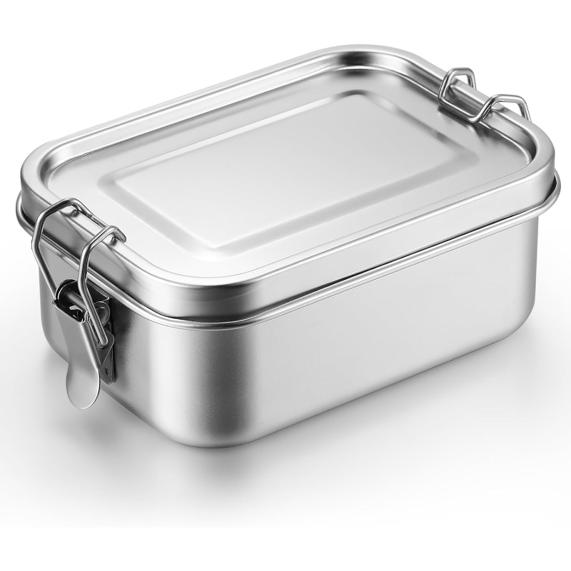 Food Storage Quart - 뚜껑이 있는 스테인레스 스틸 식품 보관