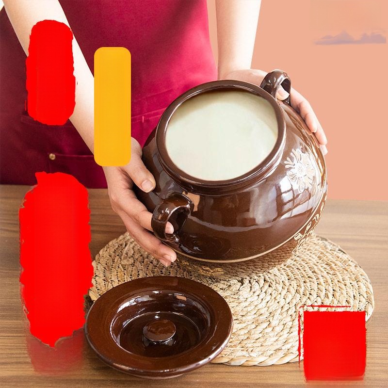 Food Storage Temperature - 전통 중국 도자기 돼지 지방 항아리,