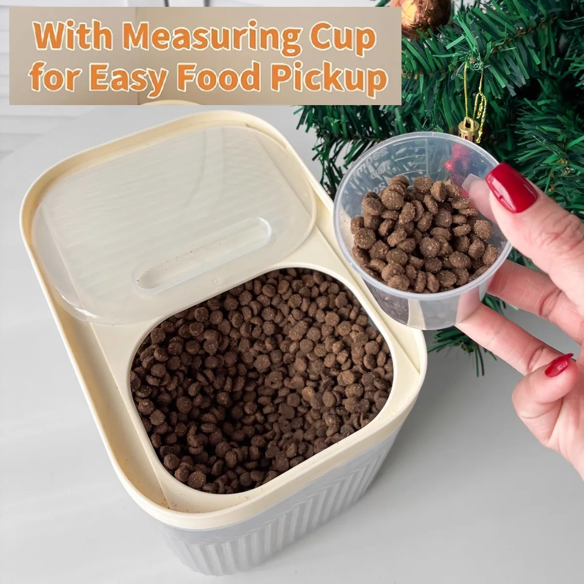Dog Food Storage Xl - 5/10/15kg 대용량 방습 애완동물 사료 보관함