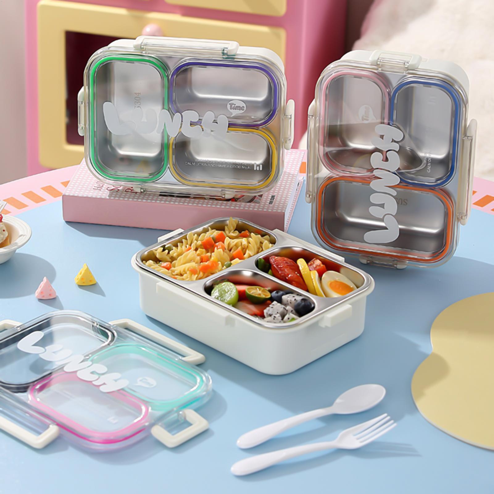 Food Storage Quart - 스테인리스 스틸 도시락통, 분리형, 누수 방지,