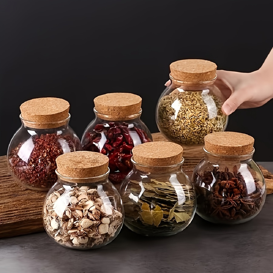 Food Storage Set Glass - 500ML 투명 유리 보관 용기, 커피,