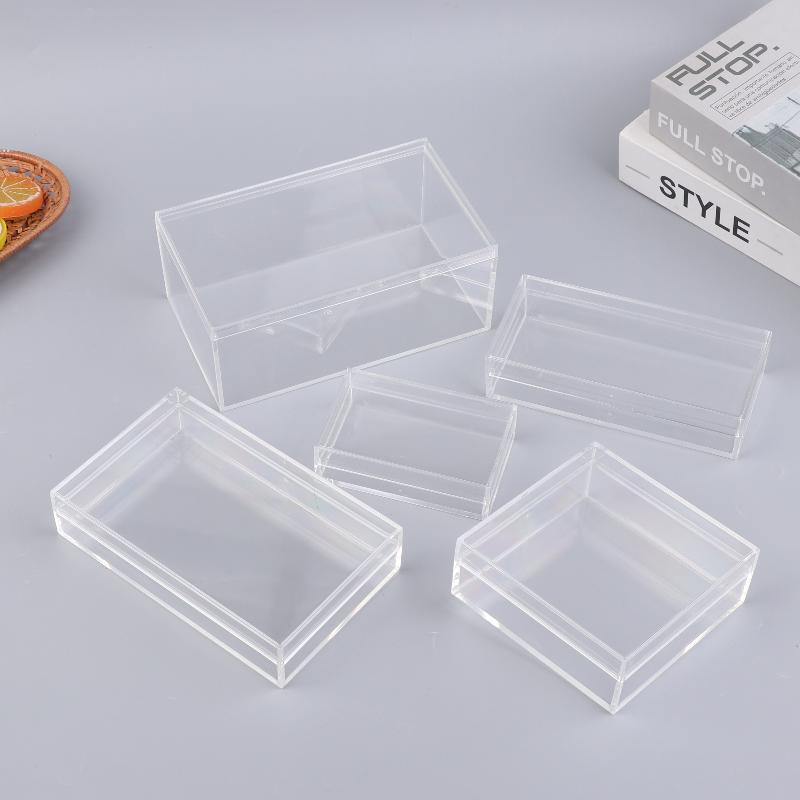 Food Storage Plant - 두꺼운 직사각형 아크릴 보관함 높은 투명도