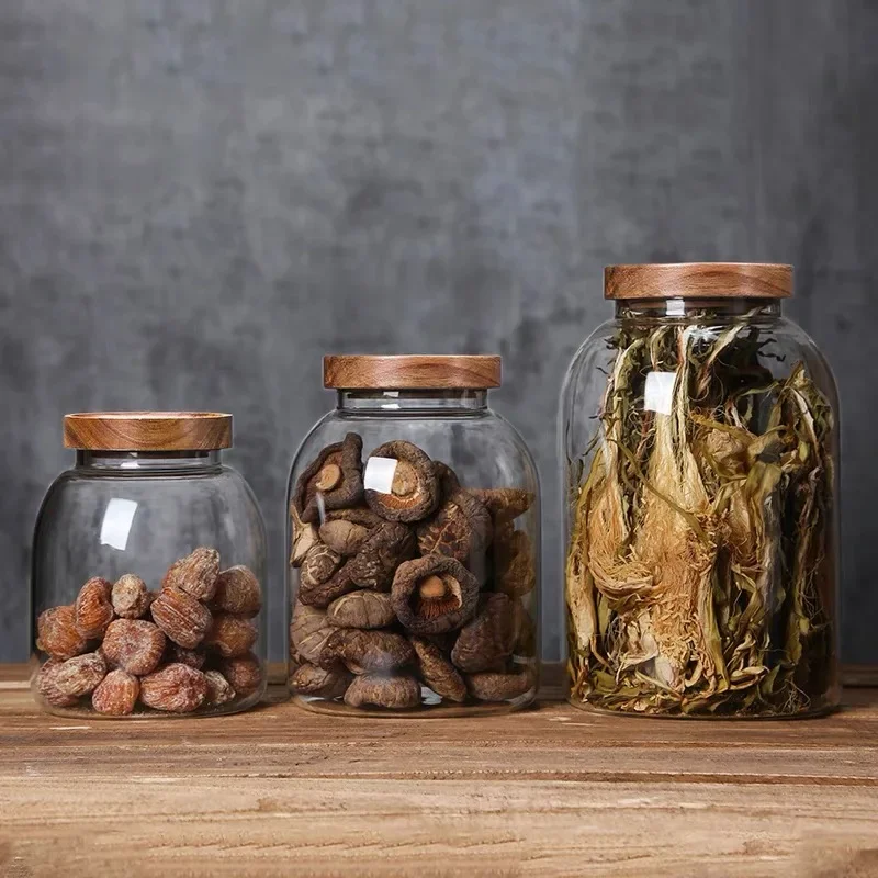 Food Storage Glass Containers Large - 대형 밀폐 식품 보관 항아리 주방