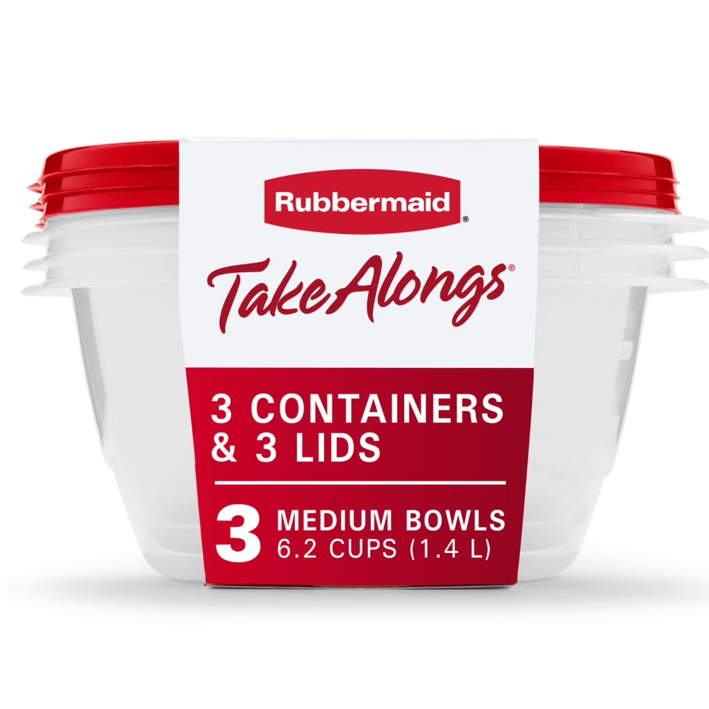 Food Storage Lid - 뚜껑이 있는 대형 원형 식품 보관