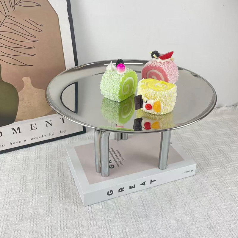 Food Storage Rack For Kitchen - 삼각대 스테인레스 스틸 트레이, 금속 트레이,