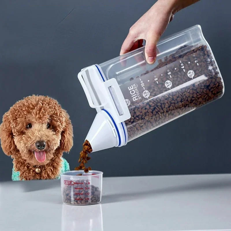 Dog Food Storage Xl - 프리미엄 반려동물 사료 보관 용기 (밀폐형)