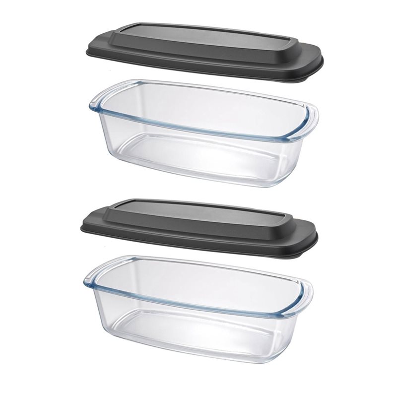 Food Storage Glass Containers Large - FYBL-유리 로프 팬, 2팩 대형 7.6컵/1800ML/1.9쿼트