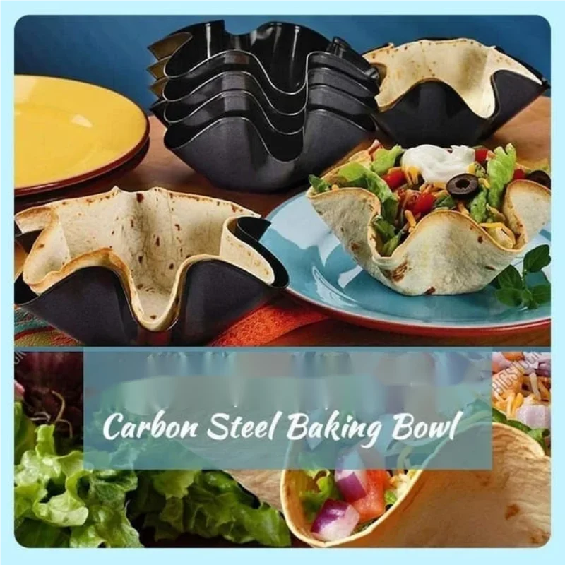 Food Storage Temperature - 꽃잎 모양 탄소강 베이킹 볼, 6/8
