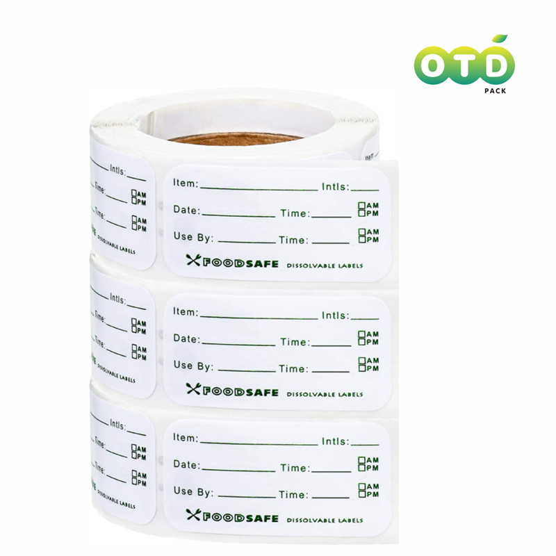Food Storage Restaurant - 300/pcs 식품 저장 라벨 접착제 이동식