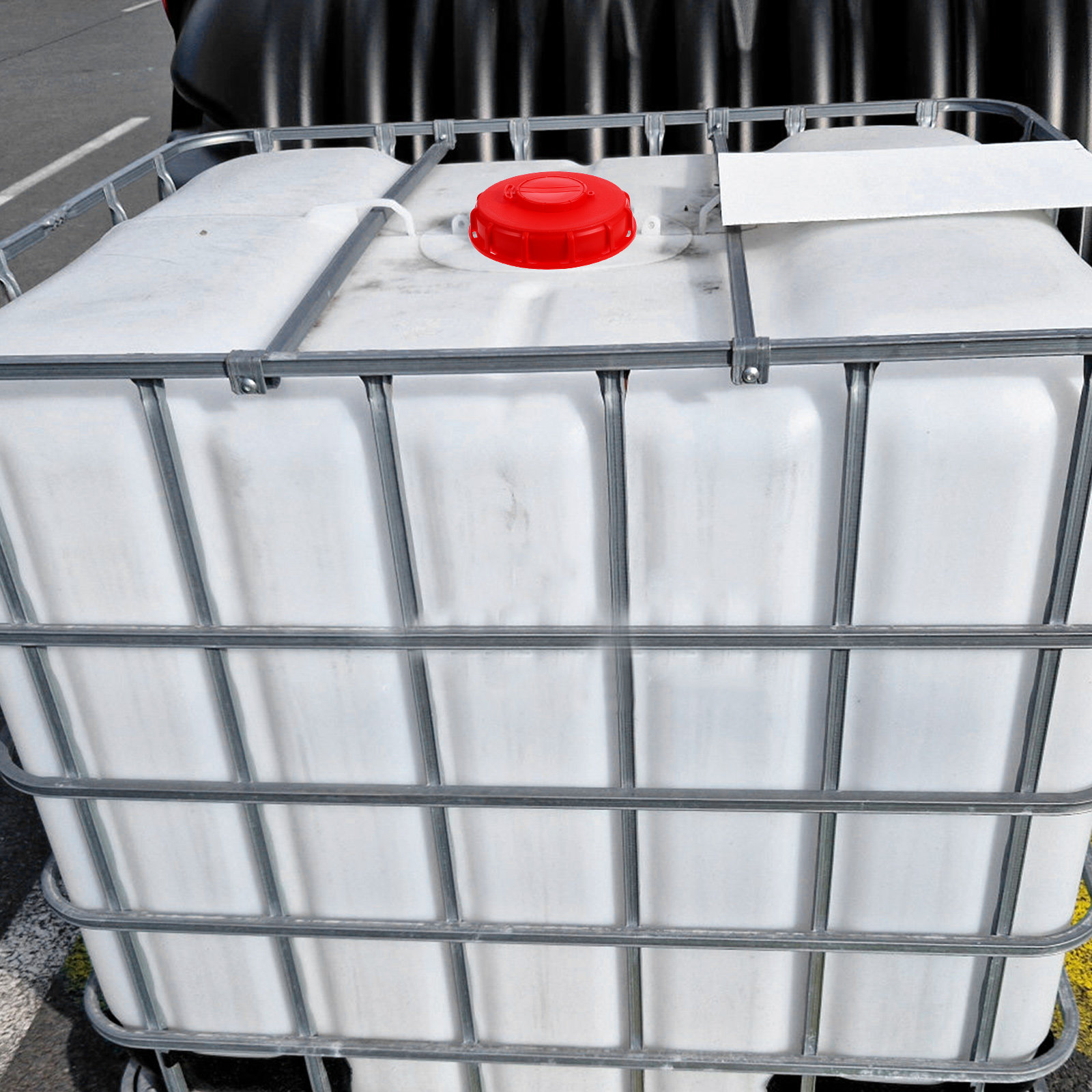 Food Storage Lid - IBC 토트 뚜껑 레드 16.2cm ABS