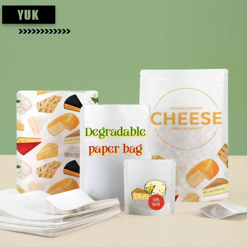 Food Storage Plant - 맞춤형 생분해성 크라프트 종이 지퍼백, 차