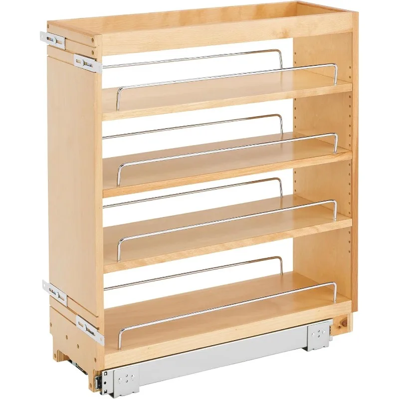 Food Storage Without Pantry - 포스트모던 슬라이드 아웃 주방 캐비닛 수납