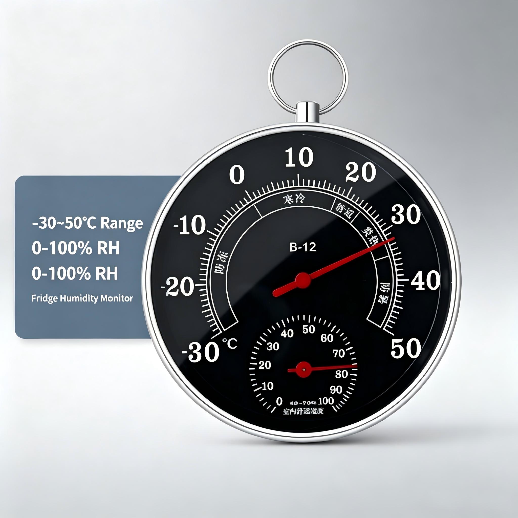 Food Storage The Range - 주방 식품 보관용 냉장고 습도계 -30~50도