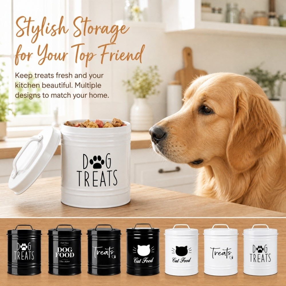 Dog Food Storage Xl - 대용량 강아지 사료 보관 용기, 뚜껑이