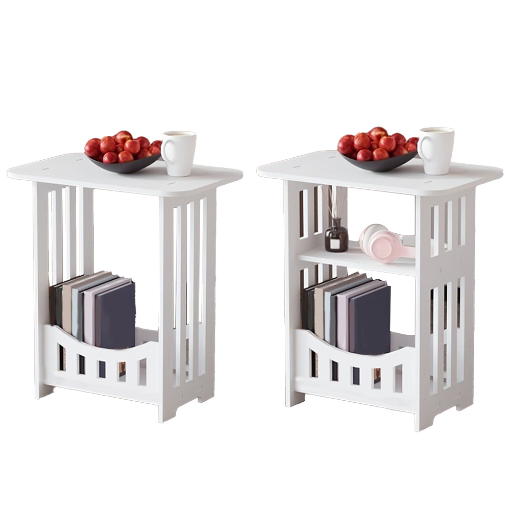 Food Storage Plant - 2/3단 좁은 엔드 테이블, 책, 간식,