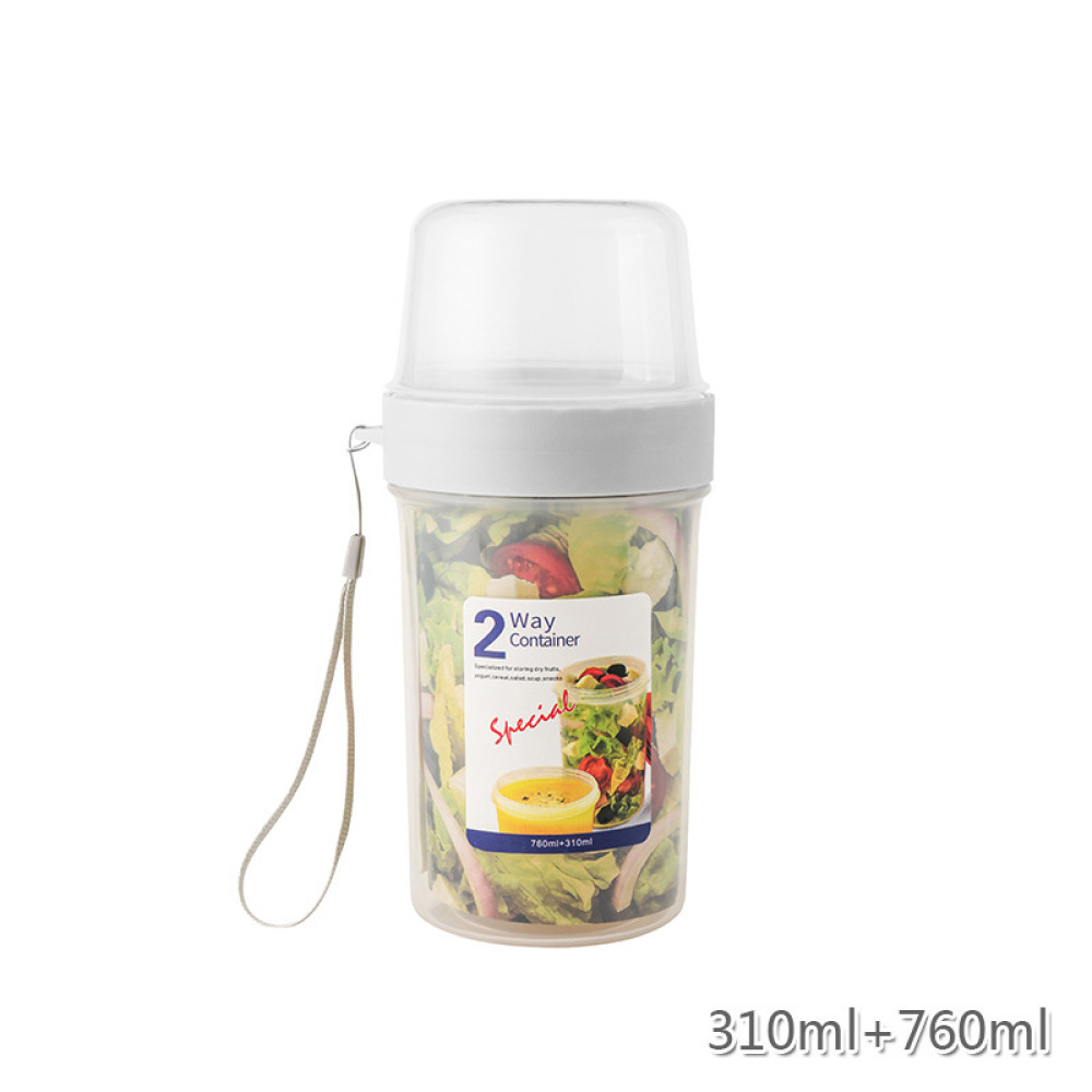 Food Storage Jars With Wooden Lids - 이중층 누수 방지 식품 보관 용기