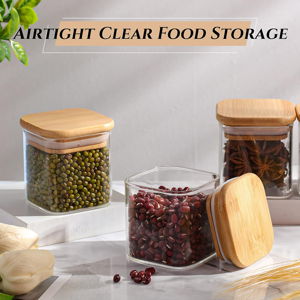 미니멀리스트 향신료 라벨이 있는 유리 항아리 세트, 사 - Food Storage Set Glass 리뷰 및 가격