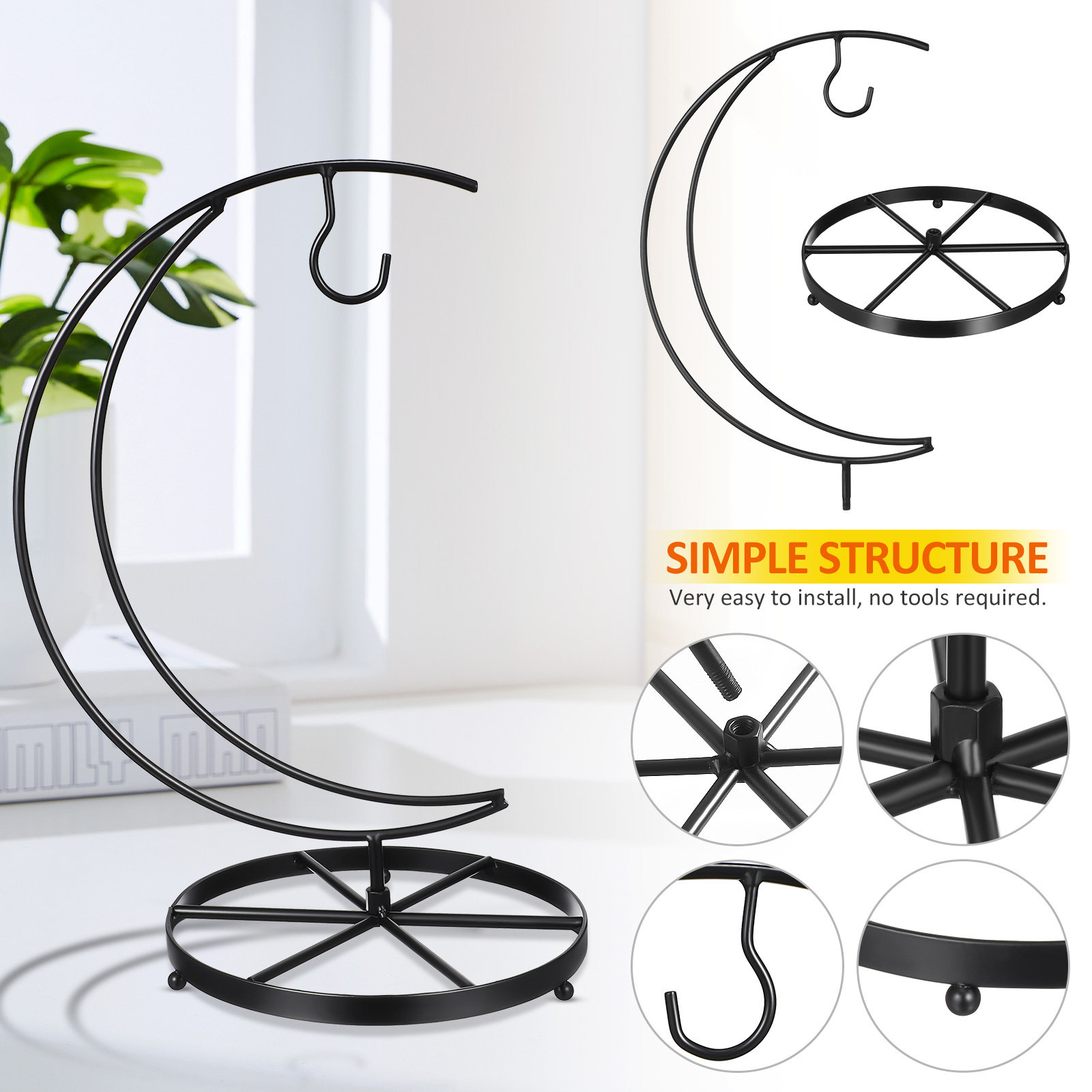 과일 접시 걸이형 메탈 랙 바나나 트리 홀더 디스플레이 - Food Storage Rack For Kitchen 리뷰 및 가격