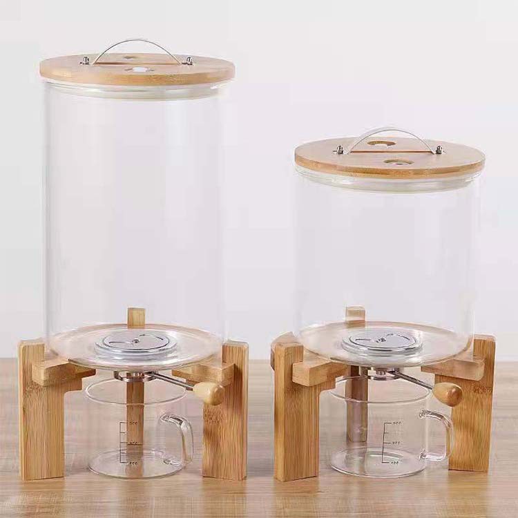 대형 고붕규산 유리 수제 주방 쌀 유리 보관 용기 쌀  - Food Storage Glass Containers Large 리뷰 및 가격
