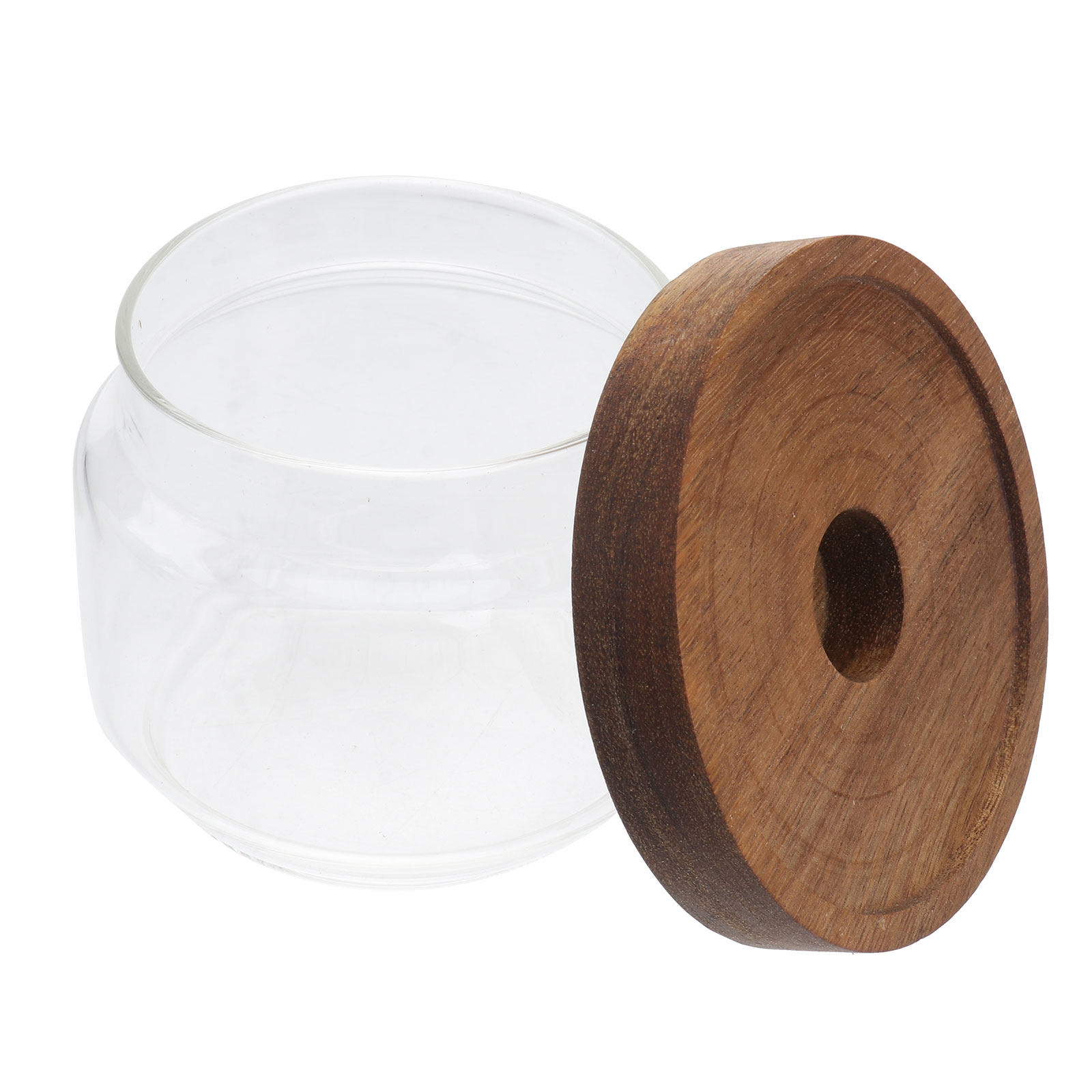 350ml 투명 내열 유리 차 보관 용기 나무 뚜껑 밀 - Food Storage Jars With Wooden Lids 리뷰 및 가격