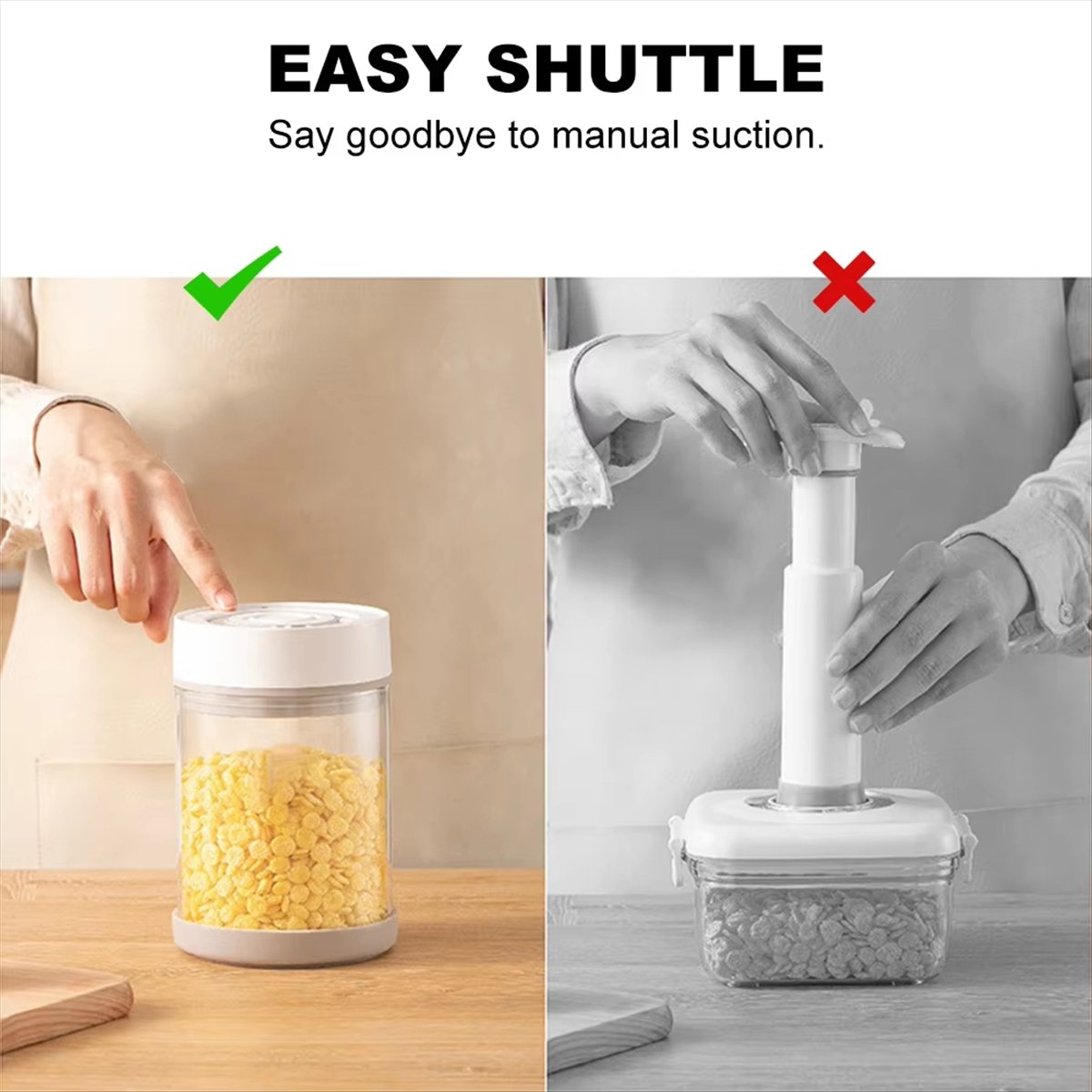 최고 등급~ 진공 유리병 식품 보관용 - 재사용 가능, - Food Storage Glass Containers Large 리뷰 및 가격