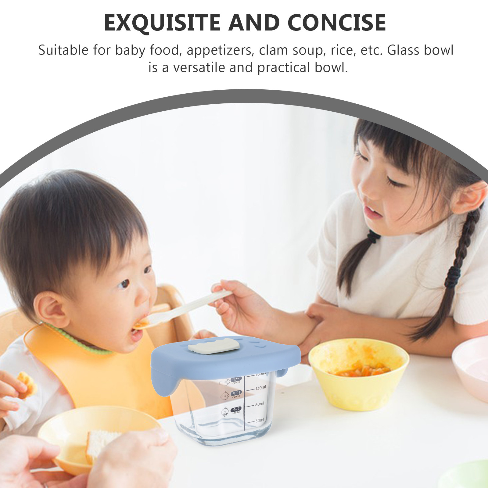 유리 이유식 그릇 대용량 투명 보완식 그릇(뚜껑 포함) - Food Storage Glass Containers Large 리뷰 및 가격