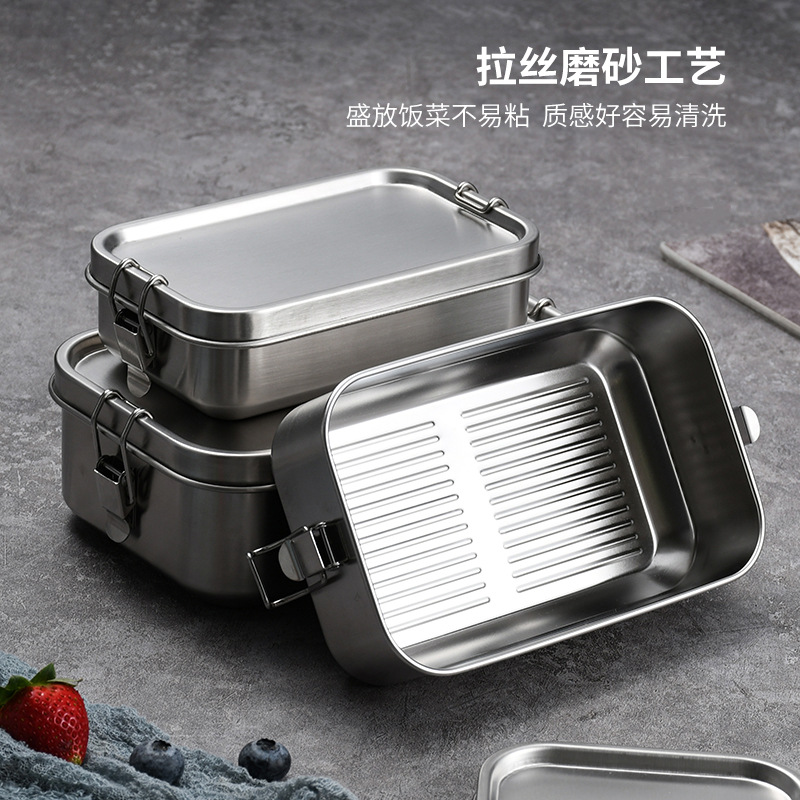 스테인레스 스틸 도시락 상자 일본식 버클 휴대용 Tup - Food Storage Containers Tupperware 리뷰 및 가격