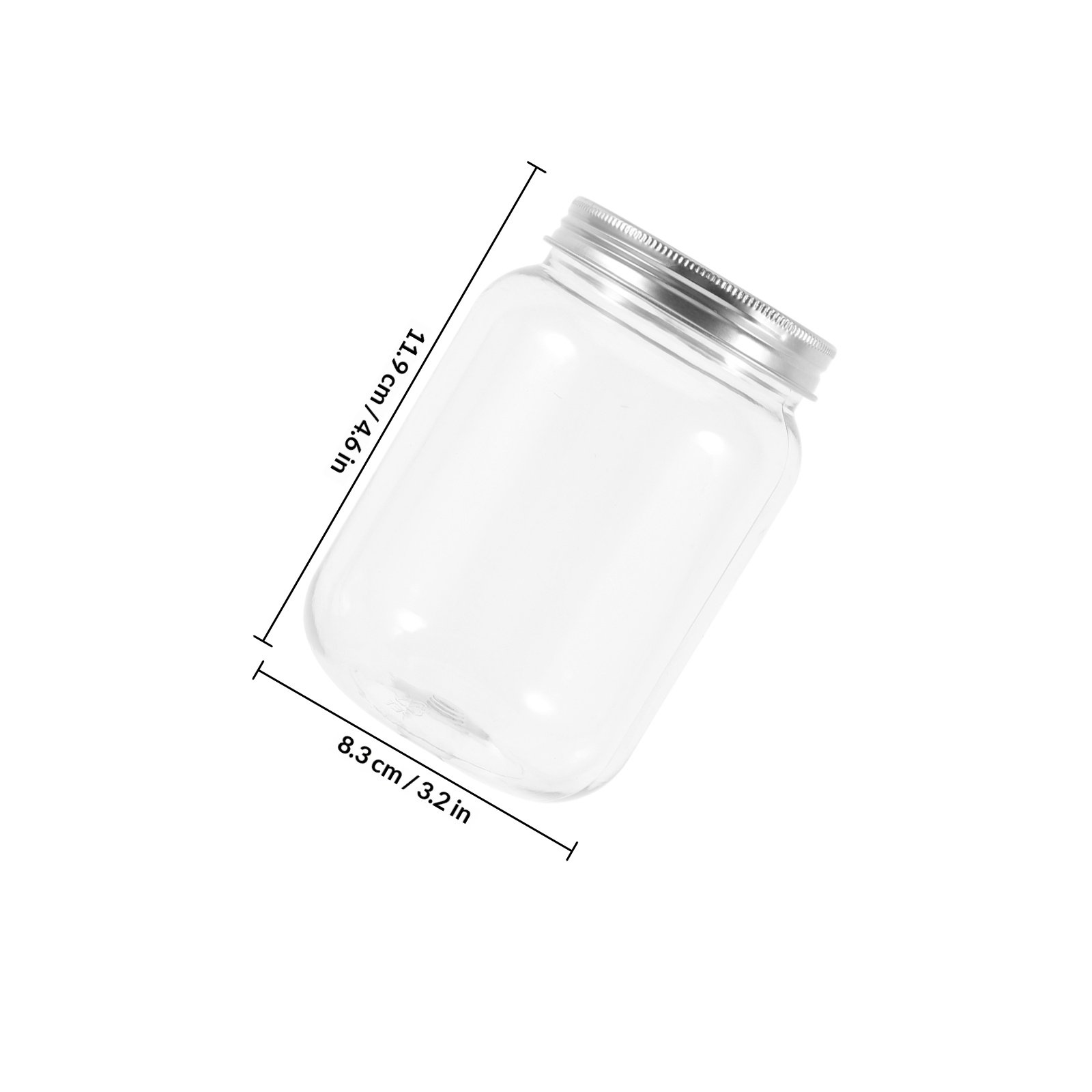 4개의 투명 플라스틱 병, 밀폐 뚜껑 포함, 주방 보관 - Food Storage Lid 리뷰 및 가격