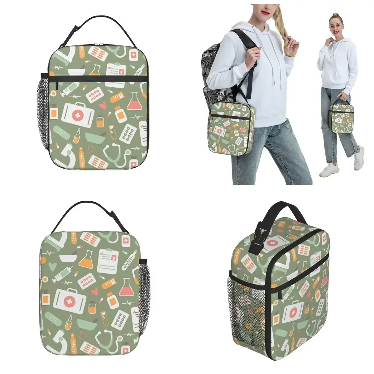 간호사 건강 관리 패턴 머치 절연 점심 토트백 학교 사 - Food Storage In Cooler 리뷰 및 가격