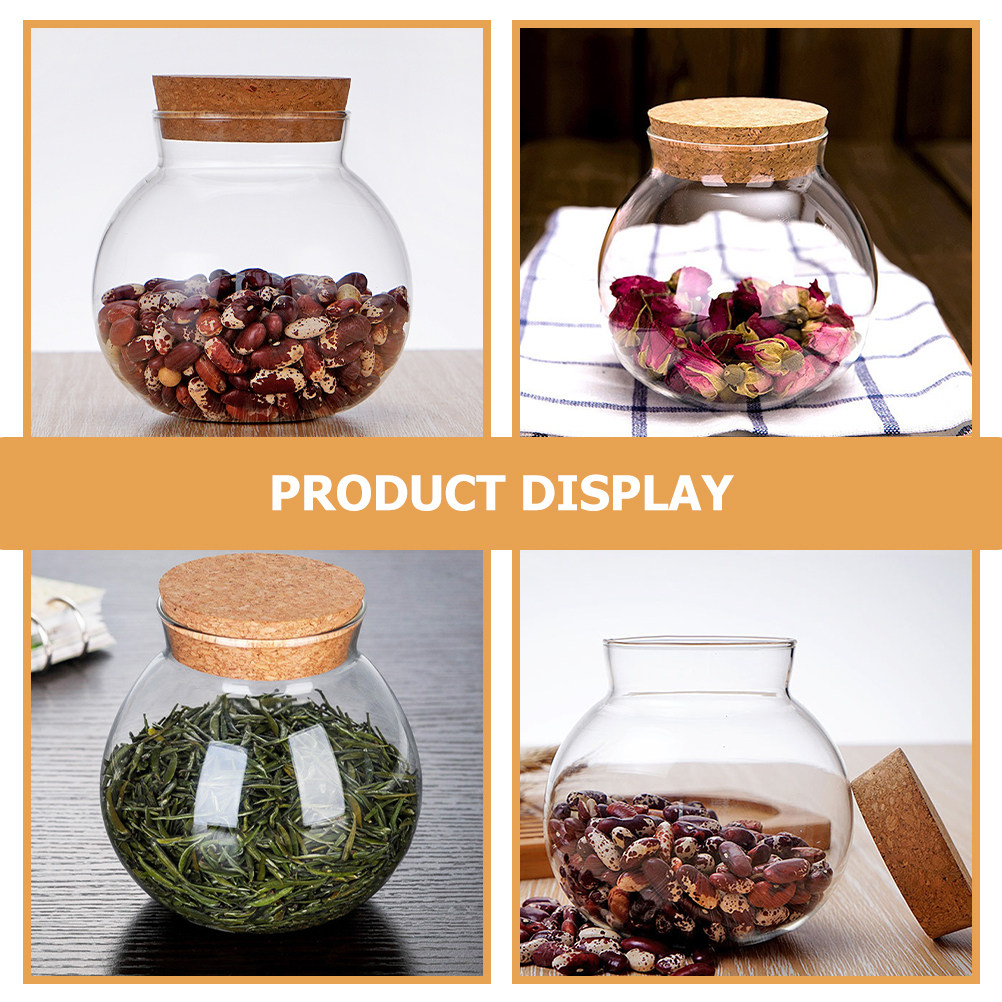 고품질 유리 용기, 원목 뚜껑 및 코르크 밀봉으로 공기 - Food Storage Jars With Wooden Lids 리뷰 및 가격