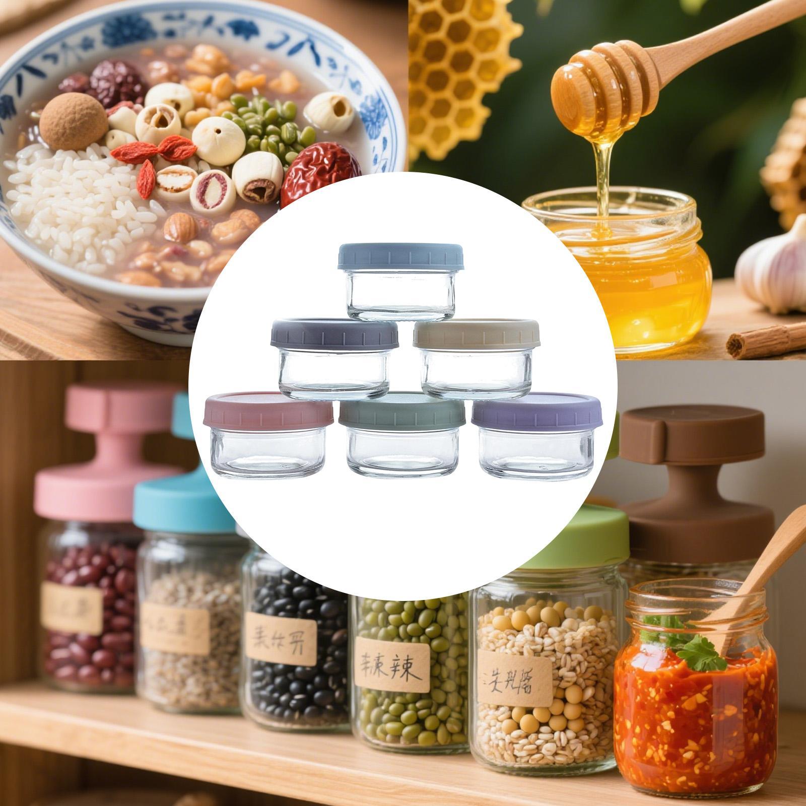 미니 유리병, 새지 않는 뚜껑 포함, 주방 향신료, 소 - Food Storage Set Glass 리뷰 및 가격