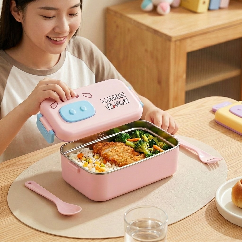 304 스테인리스 스틸 도시락, 누수 방지, 칸막이형, - Food Storage Quart 리뷰 및 가격