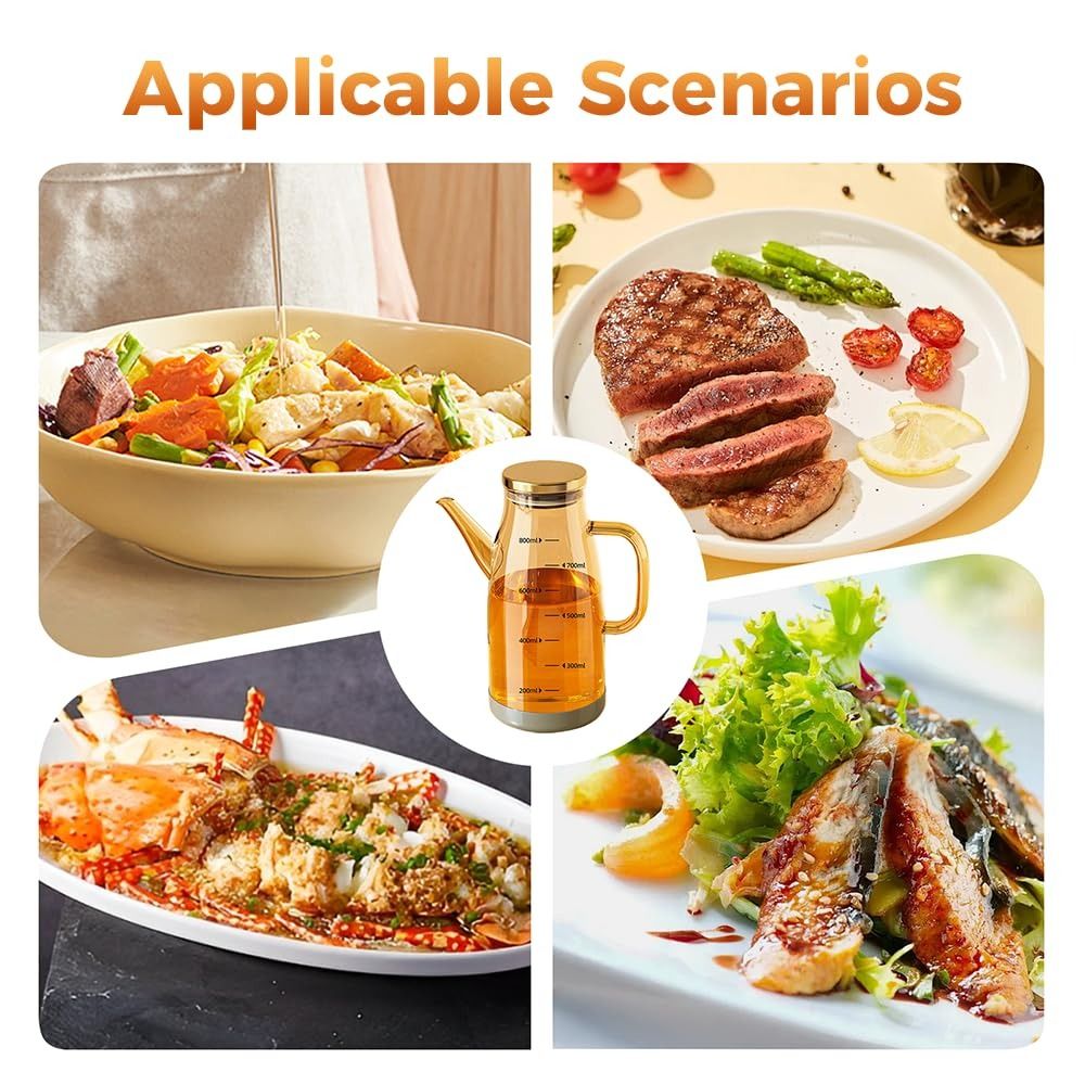 내구성이 뛰어난 식품 등급 오일 디스펜서 병 누출 방지 - Food Storage Glass Containers Large 리뷰 및 가격