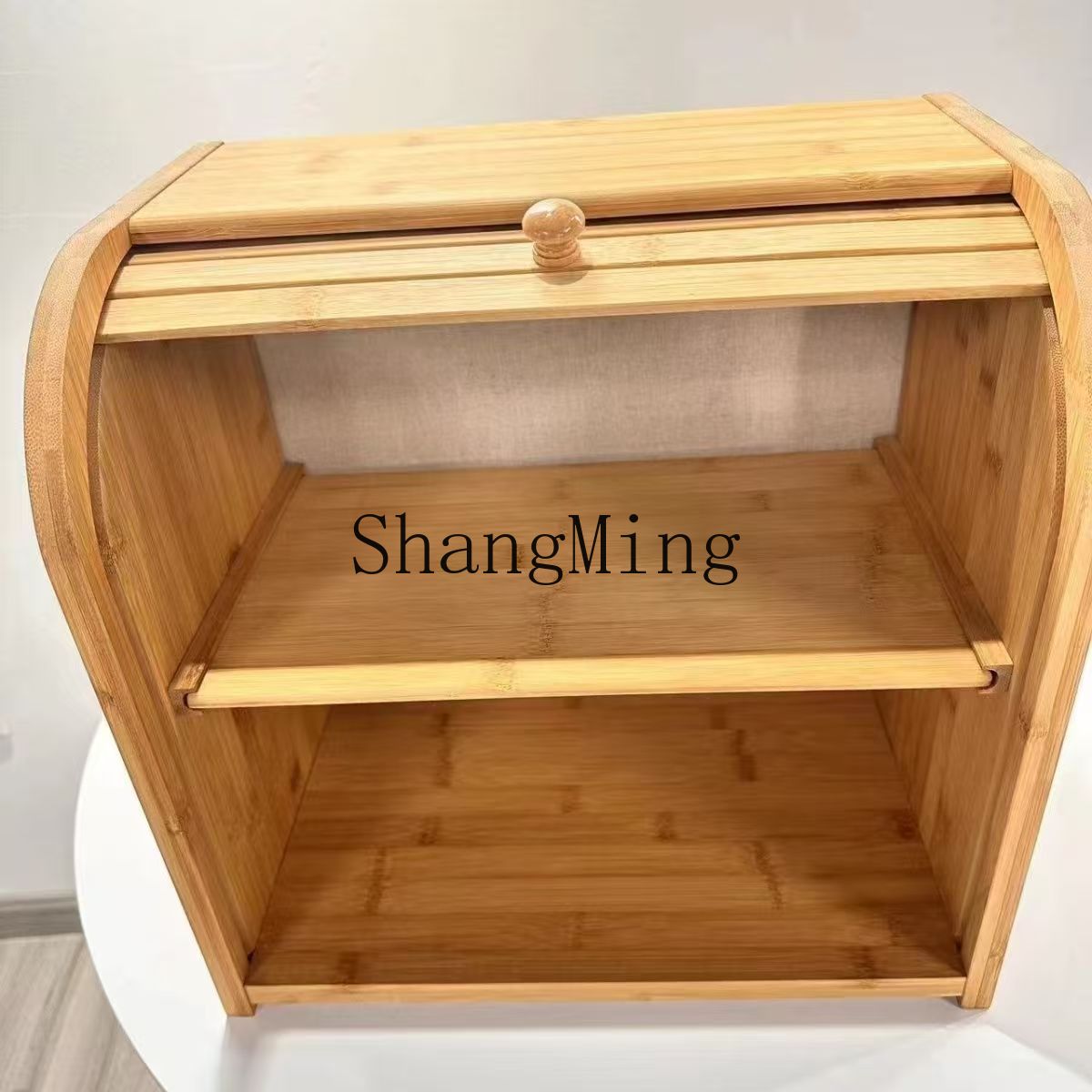SM 가정용 대나무 빵 보관함 롤러 셔터 도어가 있는  - Food Storage Rack For Kitchen 리뷰 및 가격