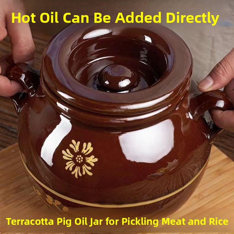 전통 중국 도자기 돼지 지방 항아리, 고온 내열 식품  - Food Storage Temperature 리뷰 및 가격