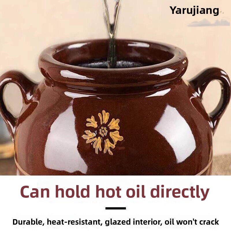 전통 중국 도자기 돼지 지방 항아리, 고온 내열 식품  - Food Storage Temperature 리뷰 및 가격