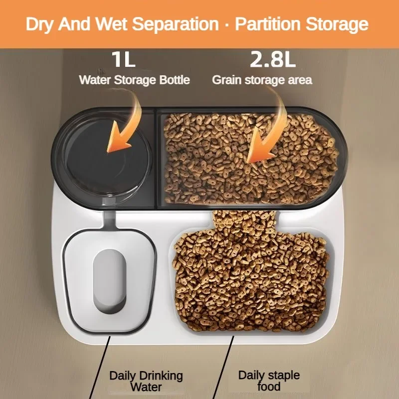 2 in 1 애완 동물 자동 공급기 건조 식품 보관 용 - Dog Food Storage Xl 리뷰 및 가격