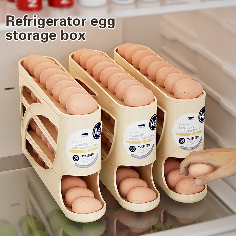 4단 자동 회전 계란 보관함 냉장고 계란 보관 박스 용 - Food Storage Rack For Kitchen 리뷰 및 가격