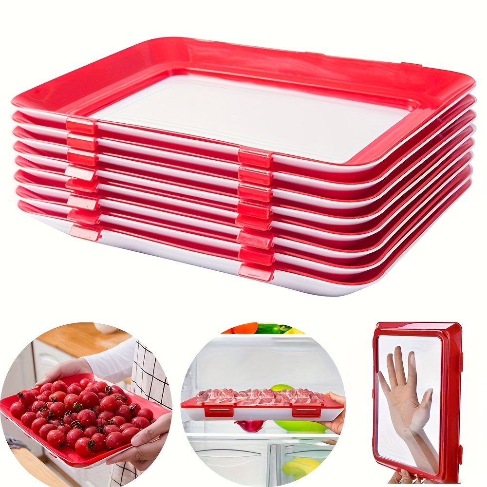 식품 보존 트레이 재사용 가능 적층식 육류 보관 안전  - Food Storage Food Safety 리뷰 및 가격