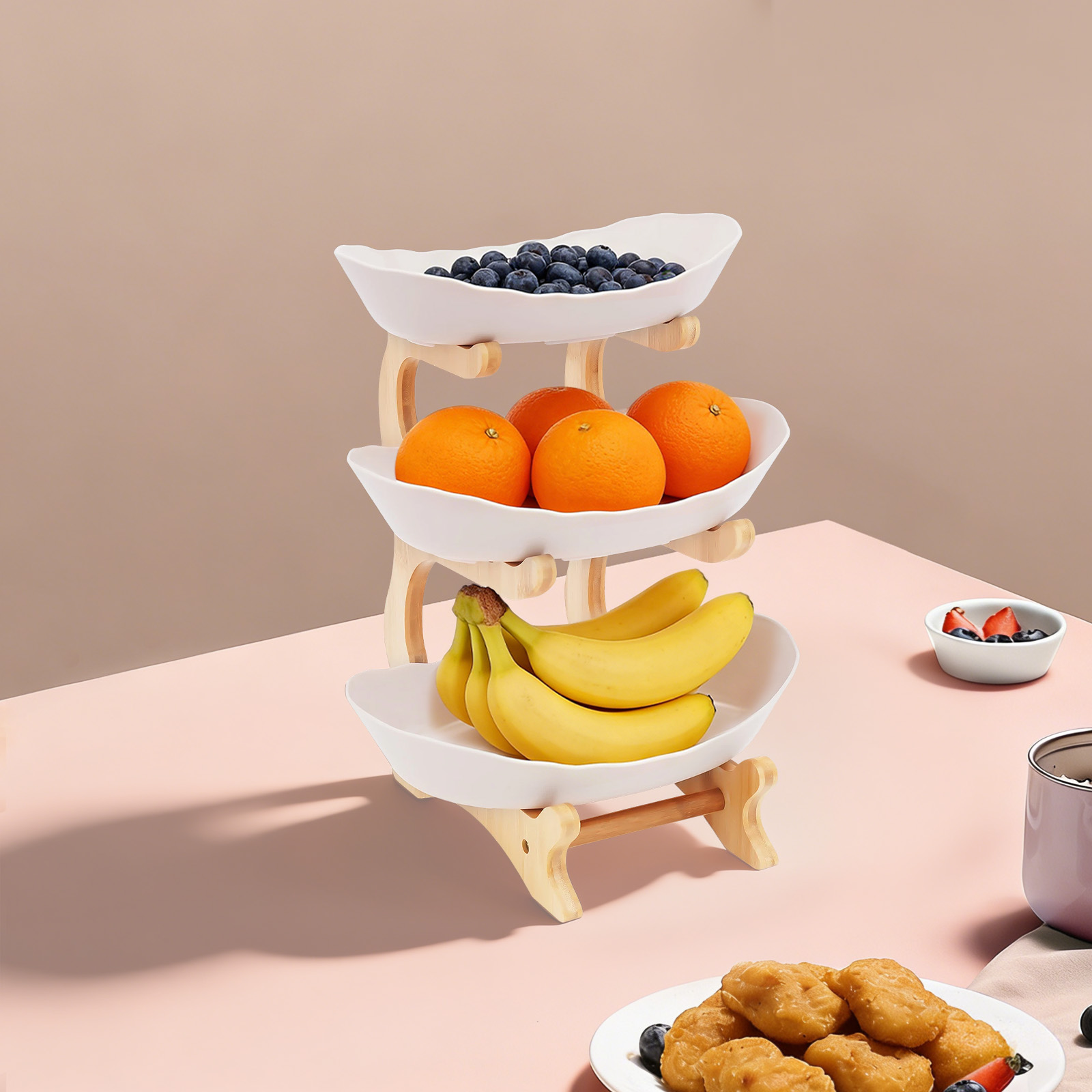 다층 야채 트레이 주방 수납 랙 3단 과일 접시 식품  - Food Storage Rack For Kitchen 리뷰 및 가격
