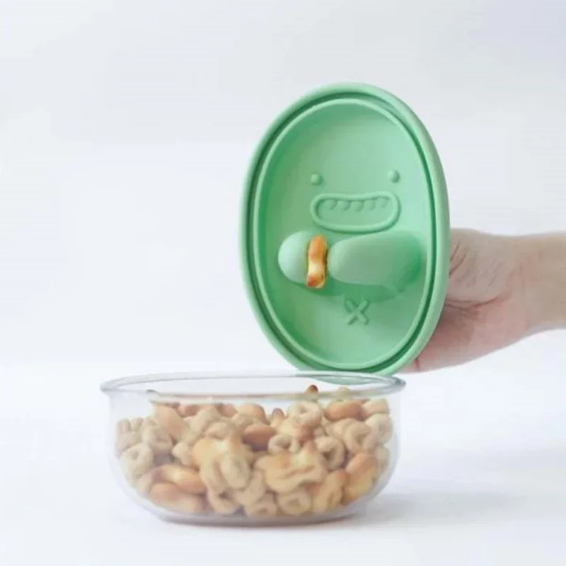 핸즈프리 스낵 박스, 부스러기 없는 스낵 보관함, 만화 - Food Storage Method 리뷰 및 가격