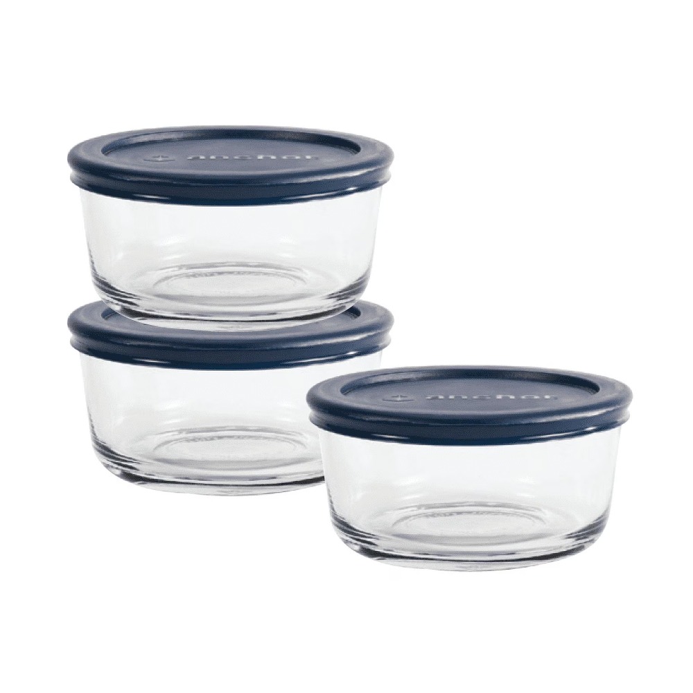 앵커 호킹 유리 식품 보관 용기(뚜껑 포함), 2컵 원 - Food Storage Set Glass 리뷰 및 가격