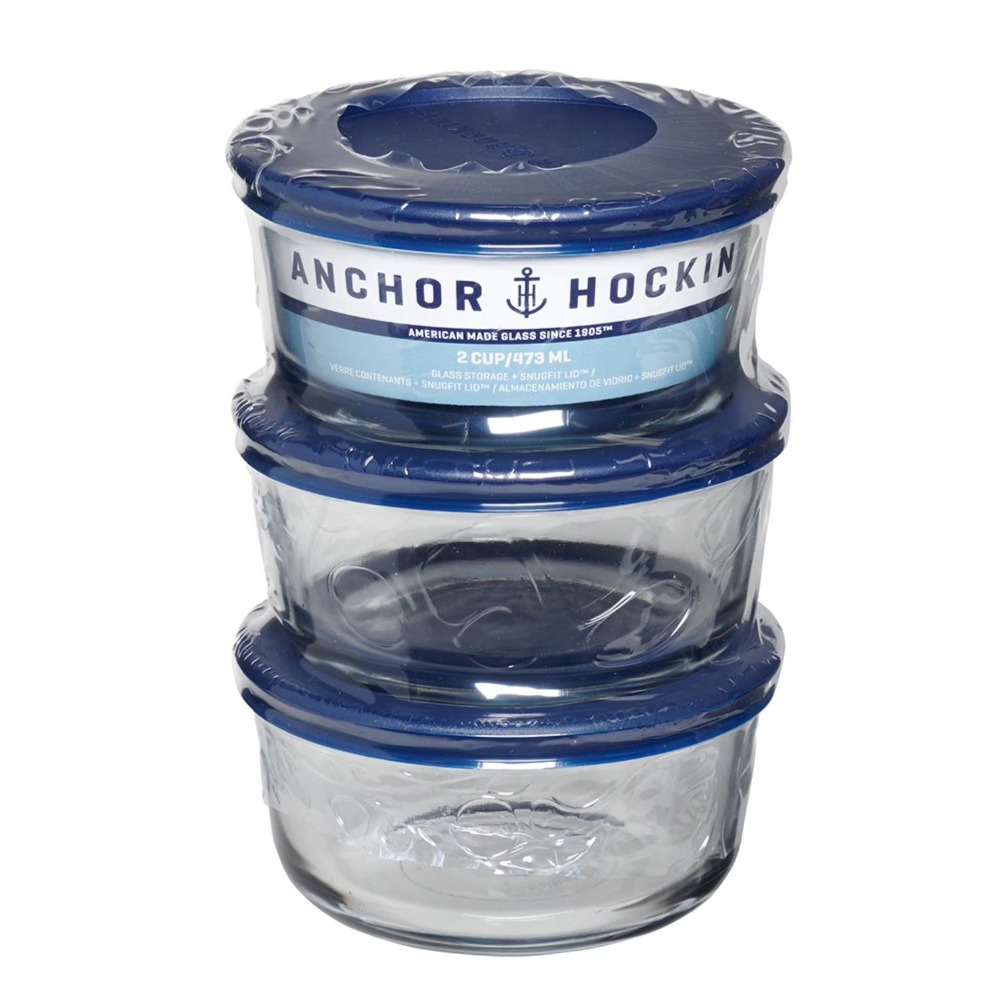앵커 호킹 유리 식품 보관 용기(뚜껑 포함), 2컵 원 - Food Storage Set Glass 리뷰 및 가격
