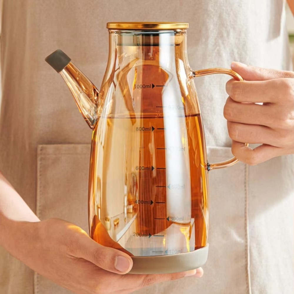 새로운 식품 등급 오일 디스펜서 병 누출 방지 600/ - Food Storage Glass Containers Large 리뷰 및 가격