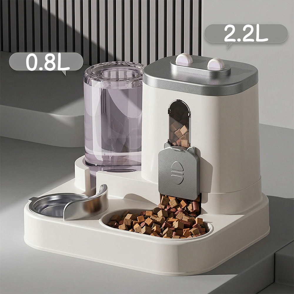 자동 급식기 개 고양이 사료 그릇 물 분수 포함 대용량 - Dog Food Storage Xl 리뷰 및 가격