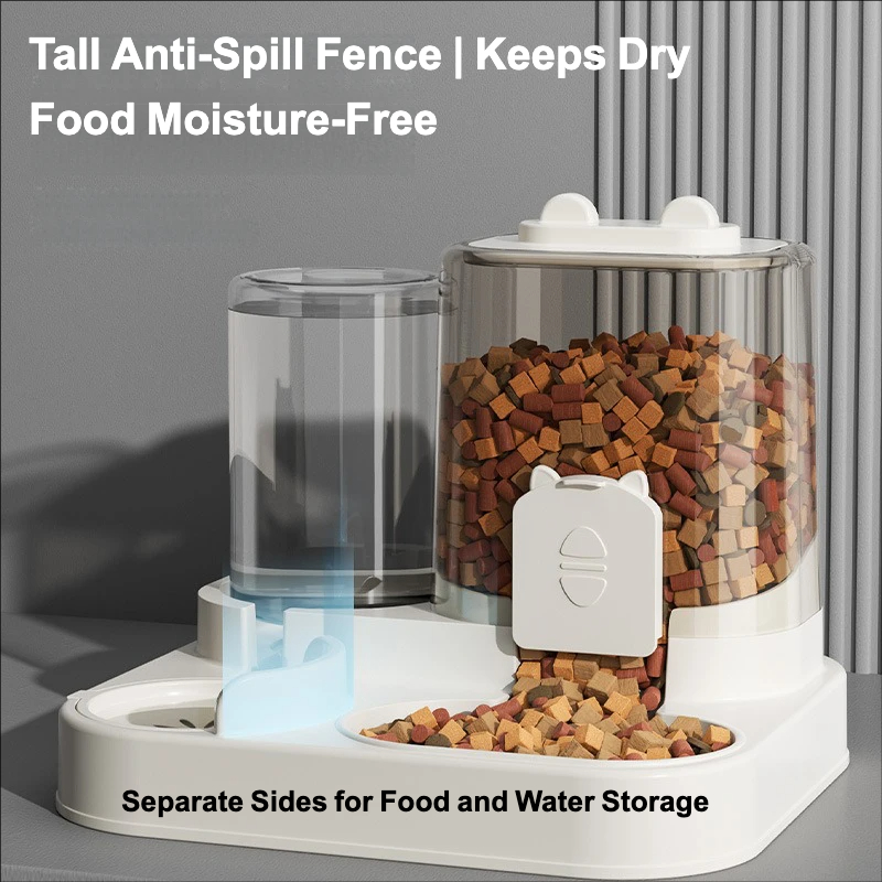 자동 급식기 개 고양이 사료 그릇 물 분수 포함 대용량 - Dog Food Storage Xl 리뷰 및 가격