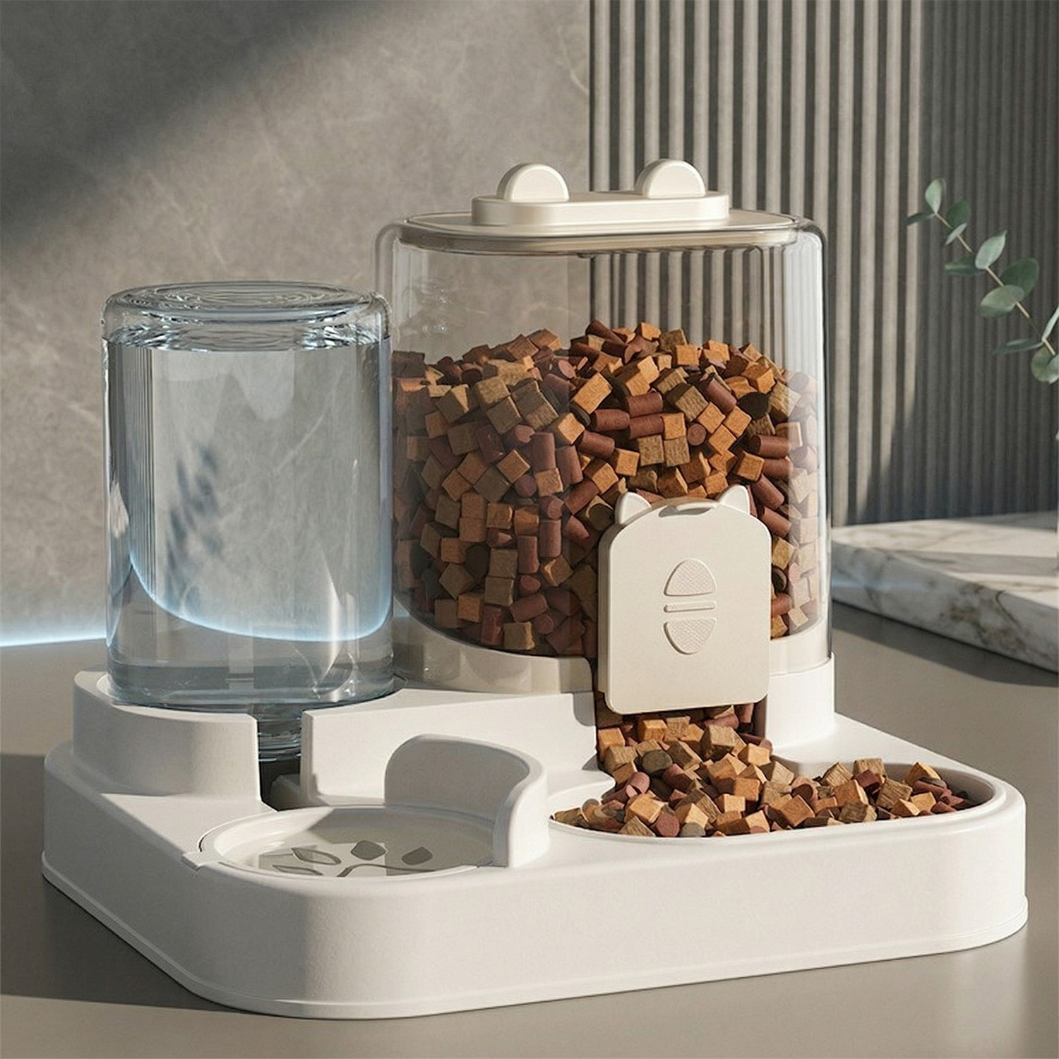 자동 급식기 개 고양이 사료 그릇 물 분수 포함 대용량 - Dog Food Storage Xl 리뷰 및 가격