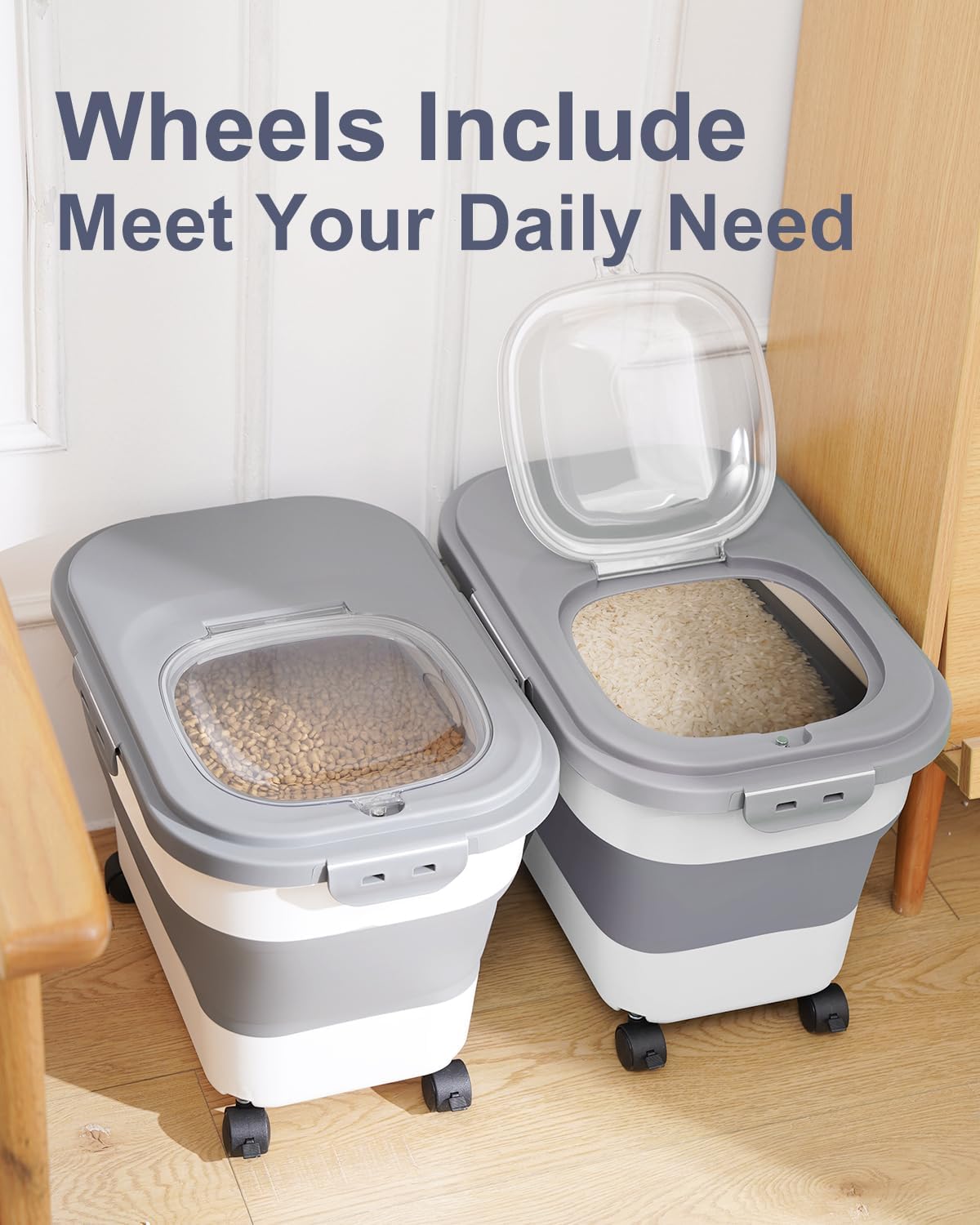 대용량 고양이 개 사료 보관 용기 접이식 밀폐 주방 곡 - Dog Food Storage Xl 리뷰 및 가격